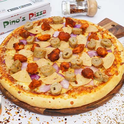 Indian Chicken Special Giant Pizza