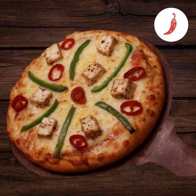 Capsicum, Paneer & Red Paprika Pizza