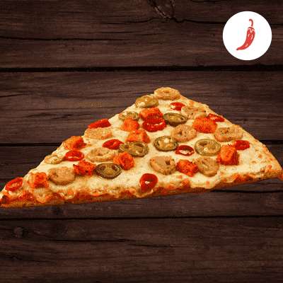 Hot Tandoori Pizza (Personal Giant Slice (22.5 Cm))