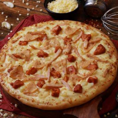 Cheesy Macaroni Non-Veg Pizza Large