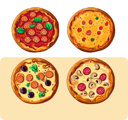 Classic Pizza Pack Of 4