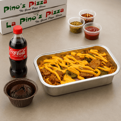 Cheesy Chicken With Korean Rice+Choco Lava+Coke
