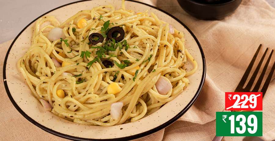 Veg Spaghetti - Creamy White