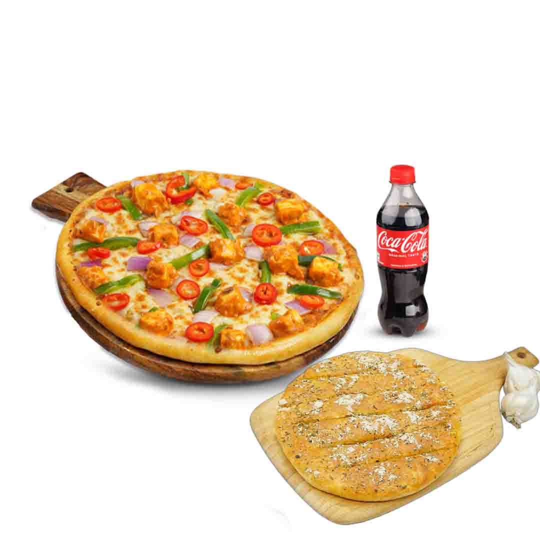 Get Any Large Pizza + Garlic Bread Stick + Coke 250ml