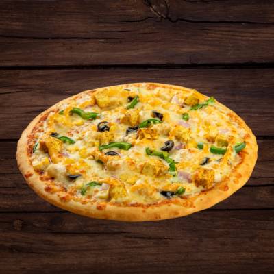 Cheesy Macaroni Pizza  (Regular (Serves 1, 17.7 CM))