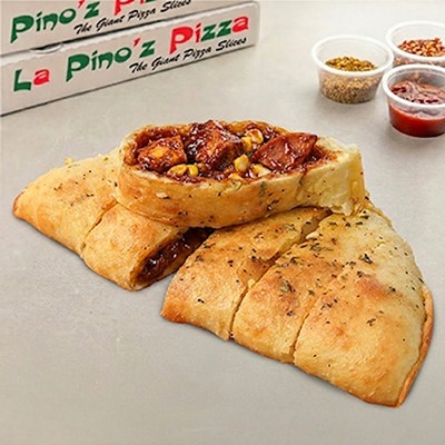 Korean Chicken Pepperoni Stuffed Garlic Bread
