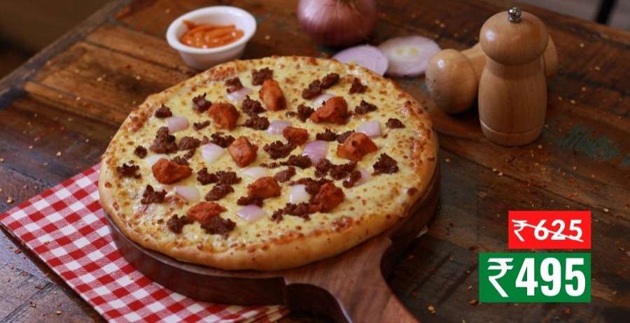 Mixed Grill Pizza  (Medium (Serves 2, 24.5 Cm))