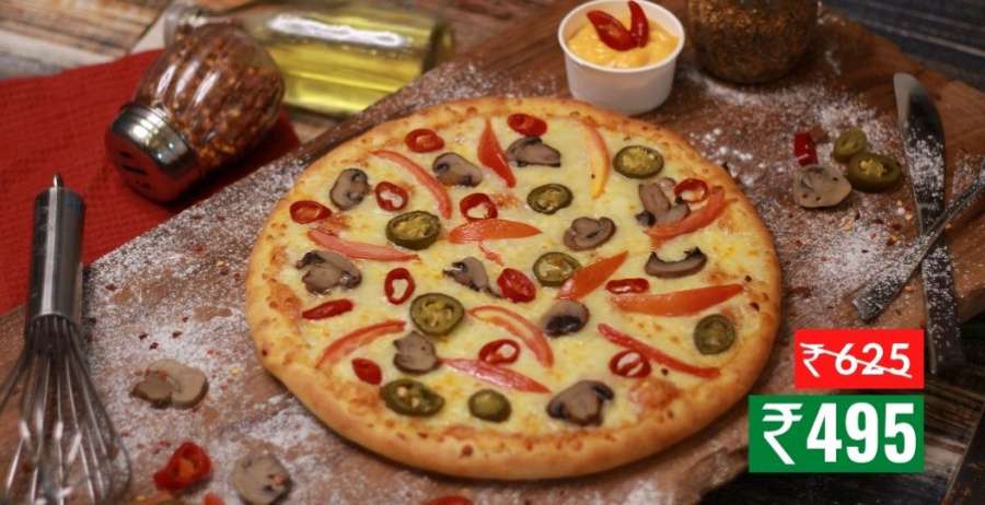 Hot Passion Pizza  (Medium (Serves 2, 24.5 Cm))