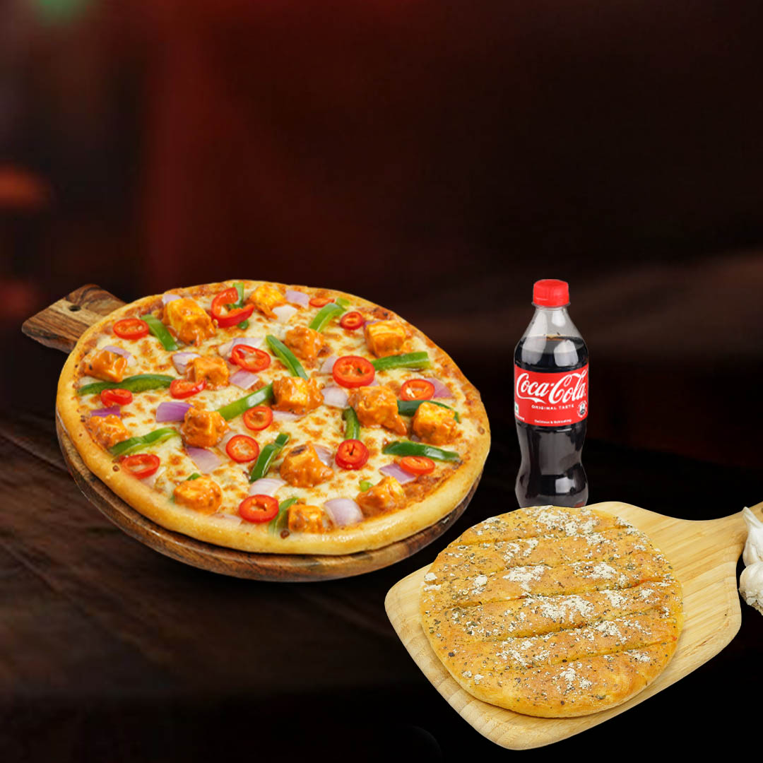 Get Any Large Pizza + Garlic Bread Stick + Coke 250ml