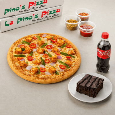 Regular Pizza + Brownie + Coke 250ml