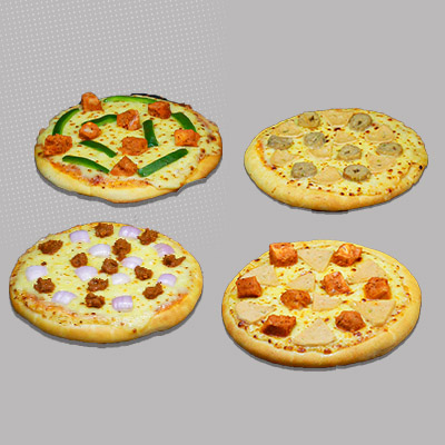 Classic Pizzas Pack Of 4 - Non-veg.