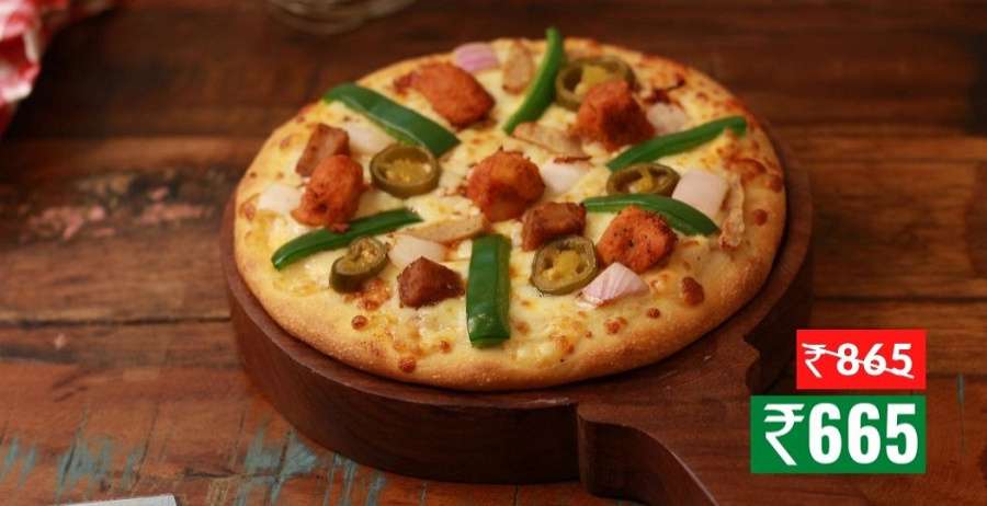 Fire-e-chicken Pizza  (Large (Serves 4 33 Cm))