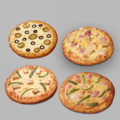 Classic Pizzas Pack Of 4 - Veg. (Premium)