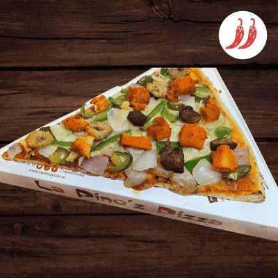 Fire-e-chicken Pizza (Personal Giant Slice (22.5 Cm))