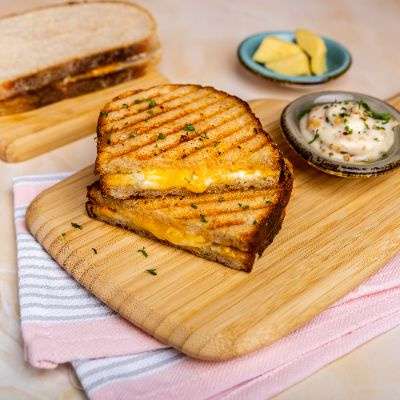 Grilled Sour Dough Cheese Sandwich  [Serve 1]