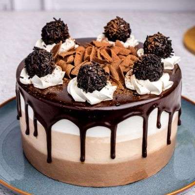 Triple Chocolate Layered Cake