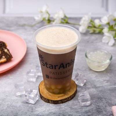 Iced Peach Bubble Tea [Serve 1]