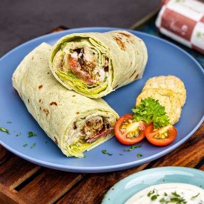 Vegan Falafel Hummus Wrap