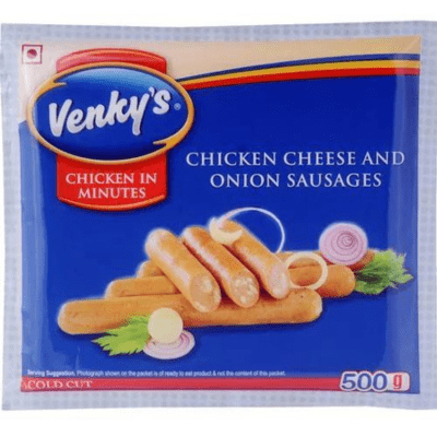 Venky's Chicken Cheese & Onion Sausages (500 gm)