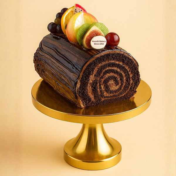Chocolate Mousse Swiss Roll (1 Kg)
