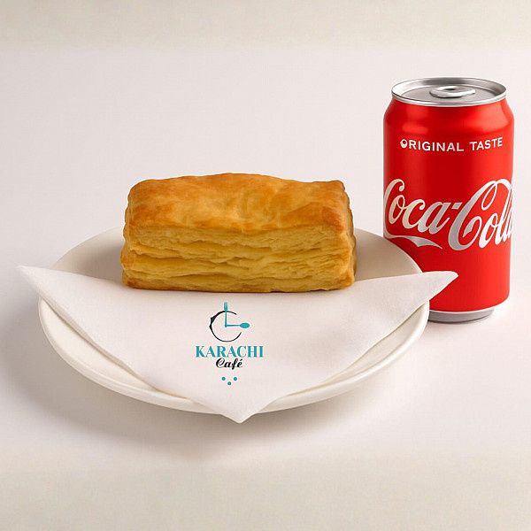 Veg Puff With Coke