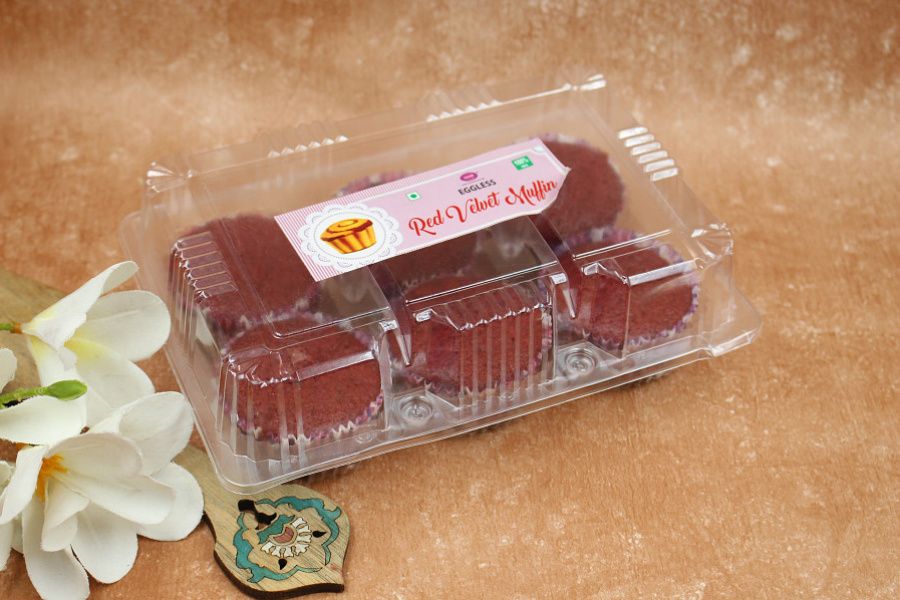 Red Velvet Muffins (Pack Of 6) [Egg]