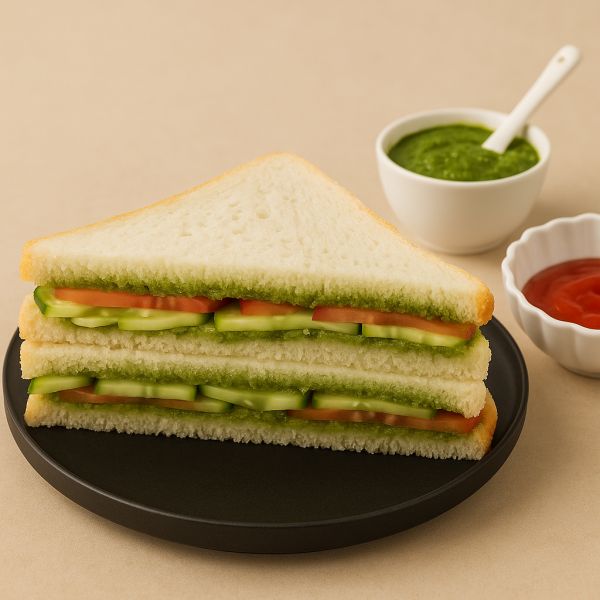 Veg Soft Chutney Sandwich (Cold)