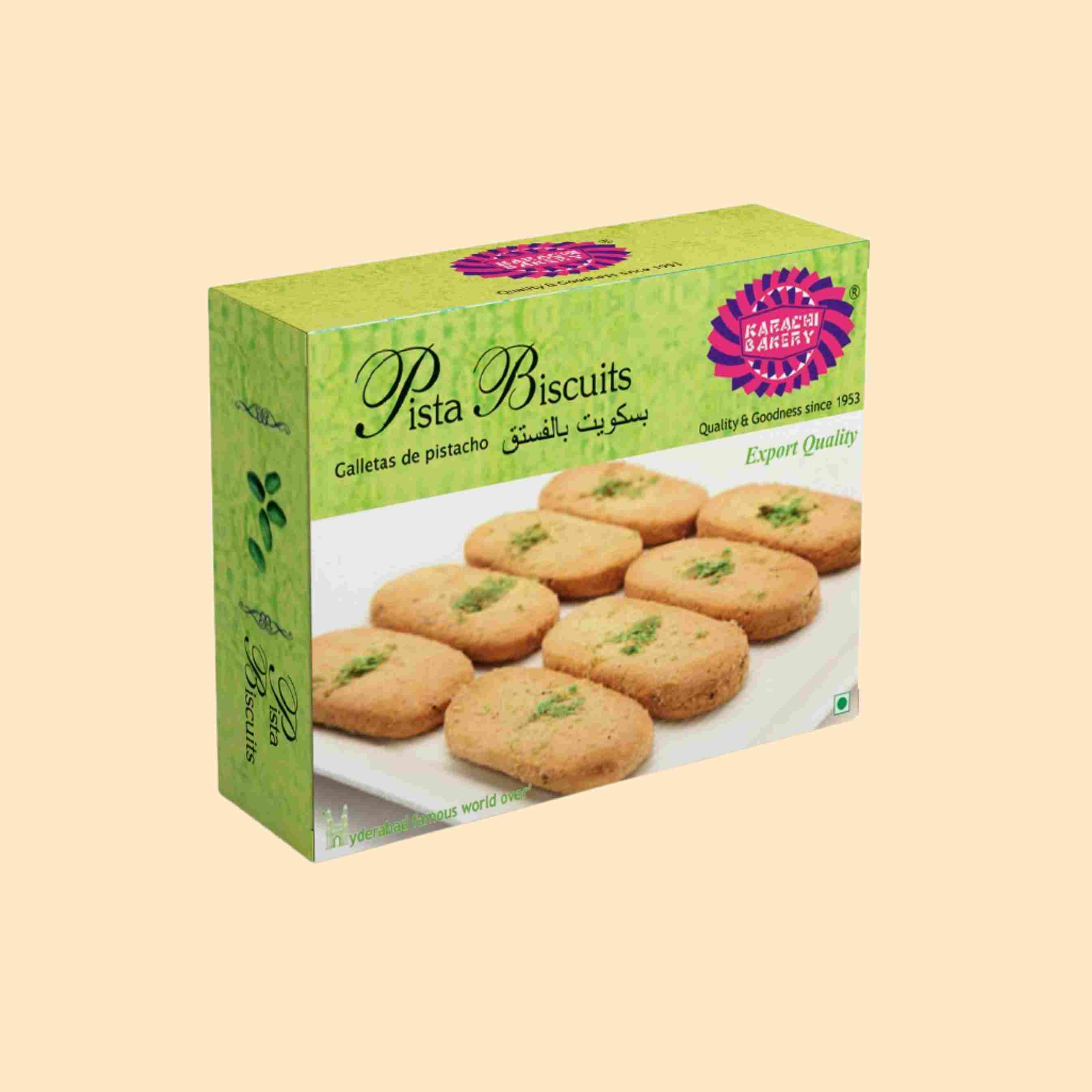 Green Pista Biscuits 400g Mrp 240 ( 1 Case : 36 Boxes ) U3