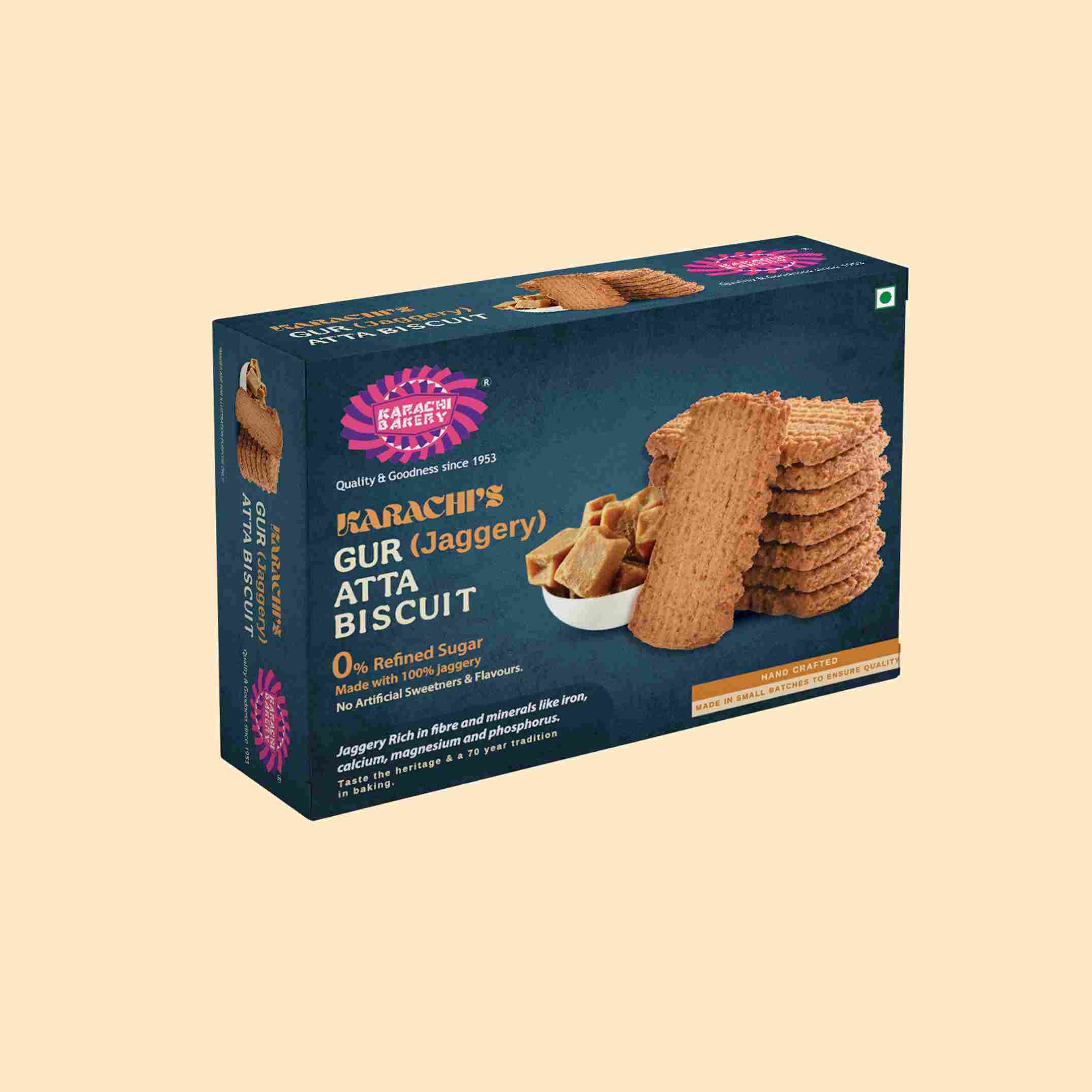 Gur Jaggery Atta Biscuit 