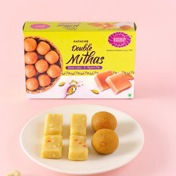 Double Mithas (Besan Ladoo & Milk Mysore Pak) 400G