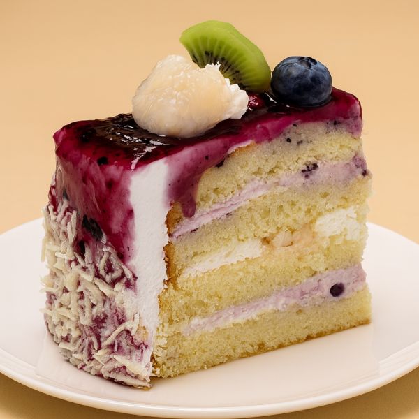 Blueberry And Litchi Pastry