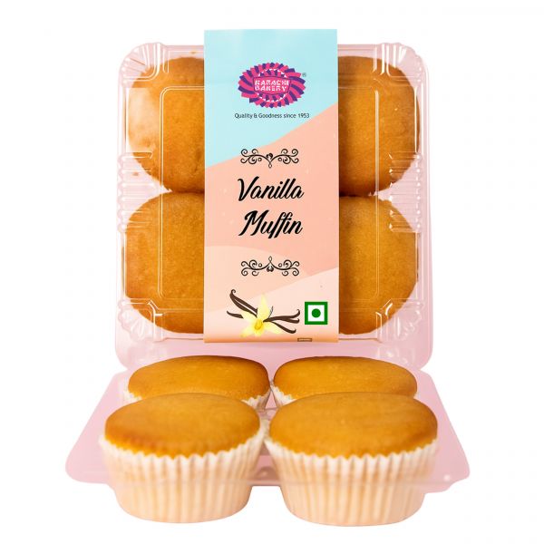 Vanilla Muffin (Pack Of 4) Eggless