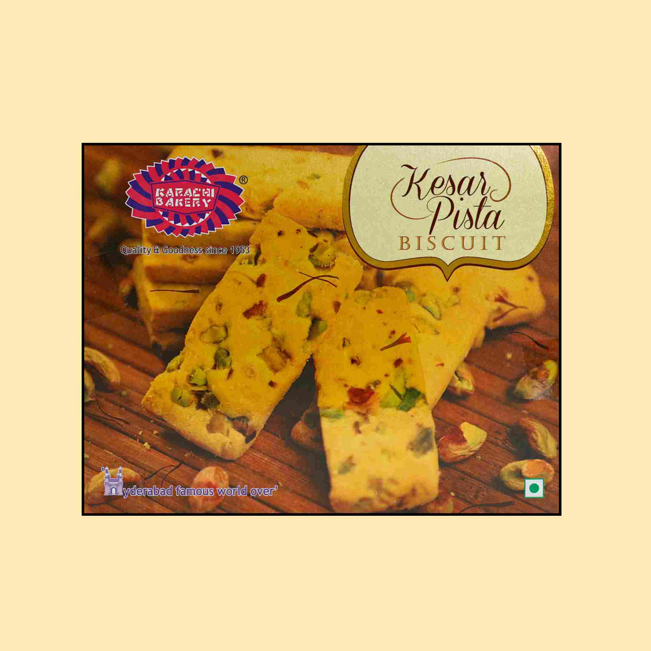 Kesar Pista Biscuit 300g Mrp 265(1 Case : 54 Boxes) U2