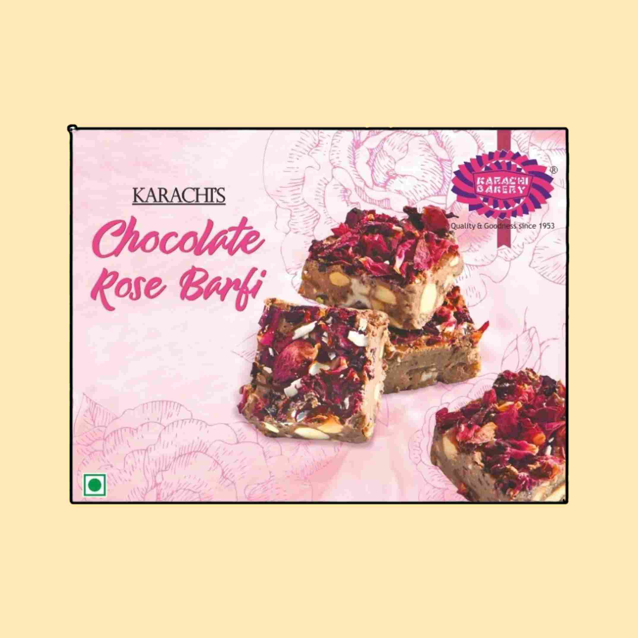 Rose Chocolate Barfi 200g