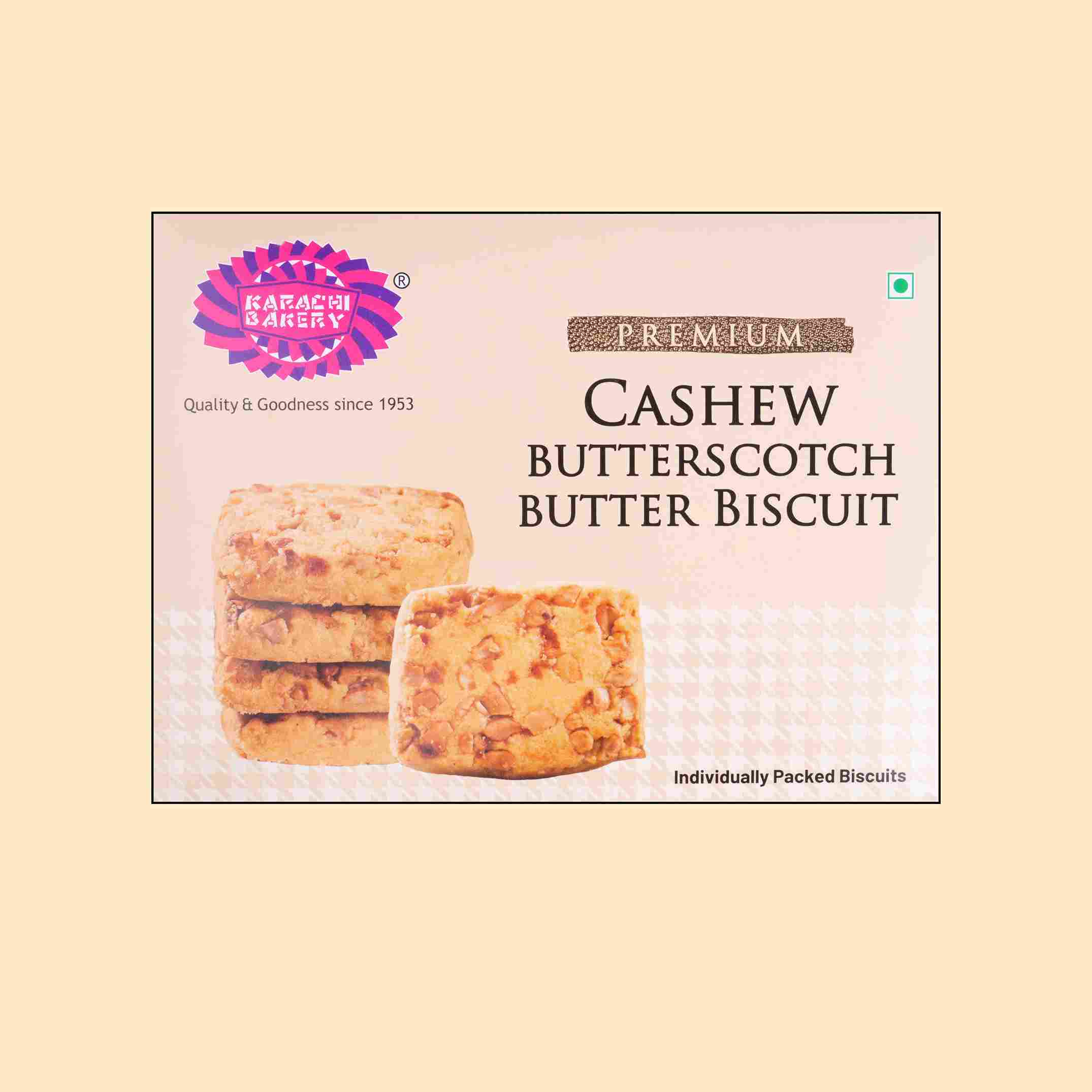 Premium Cashew Butterscotch Butter Biscuit 300g