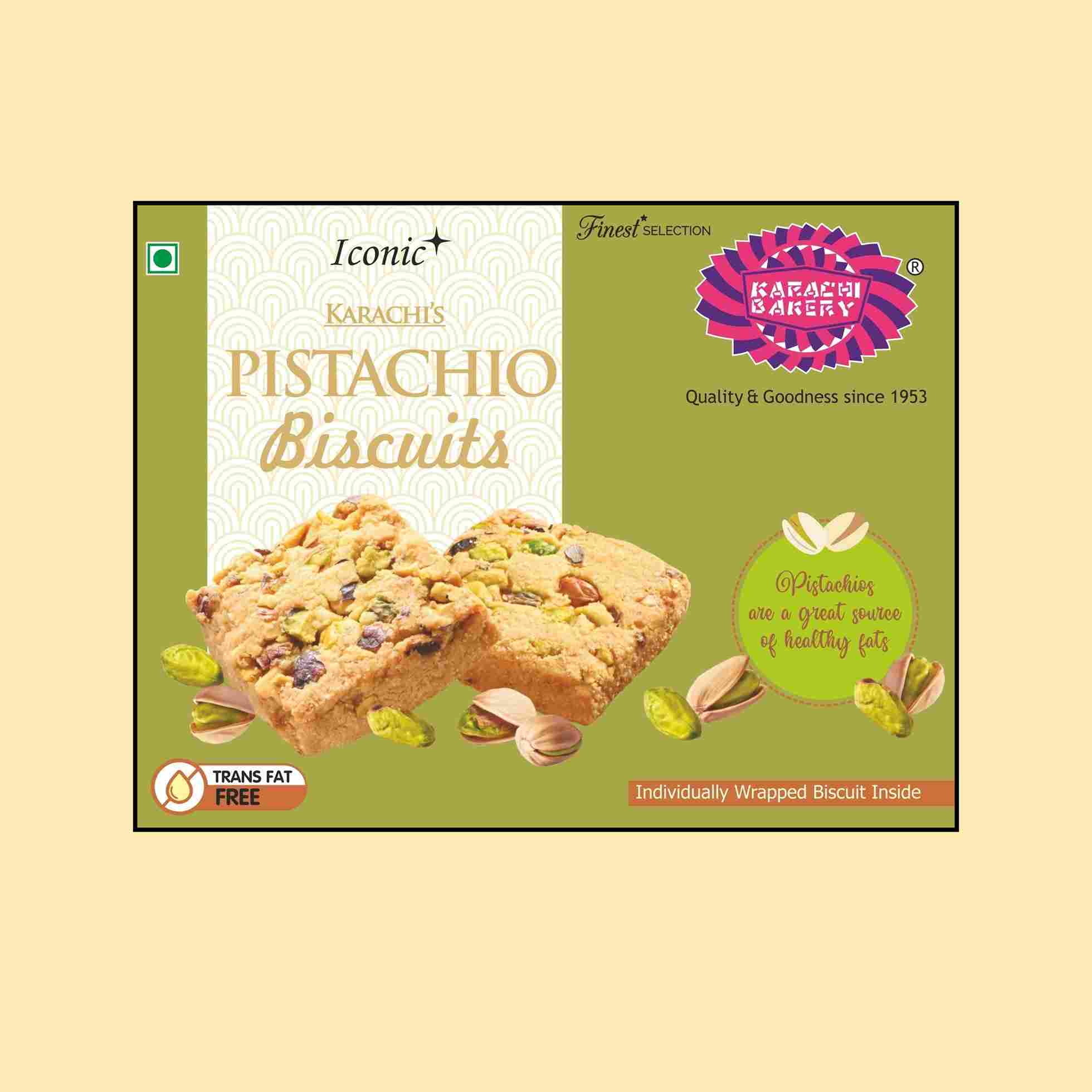 Pistachio Biscuit 300g Mrp 300 (1 Case : 36 Boxes) PRL