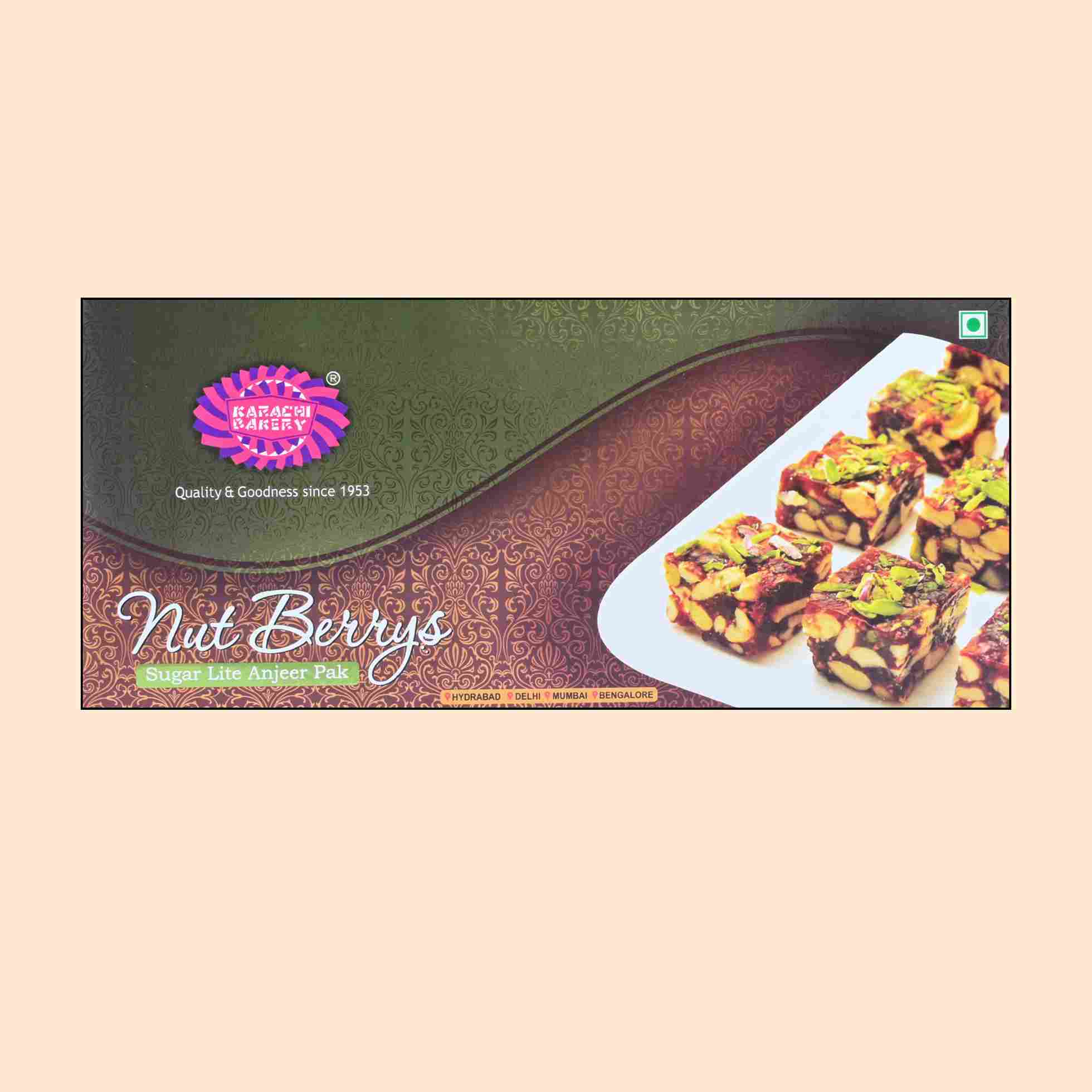 Nutberry's Sugar Lite Anjeer Pak [400 grams]