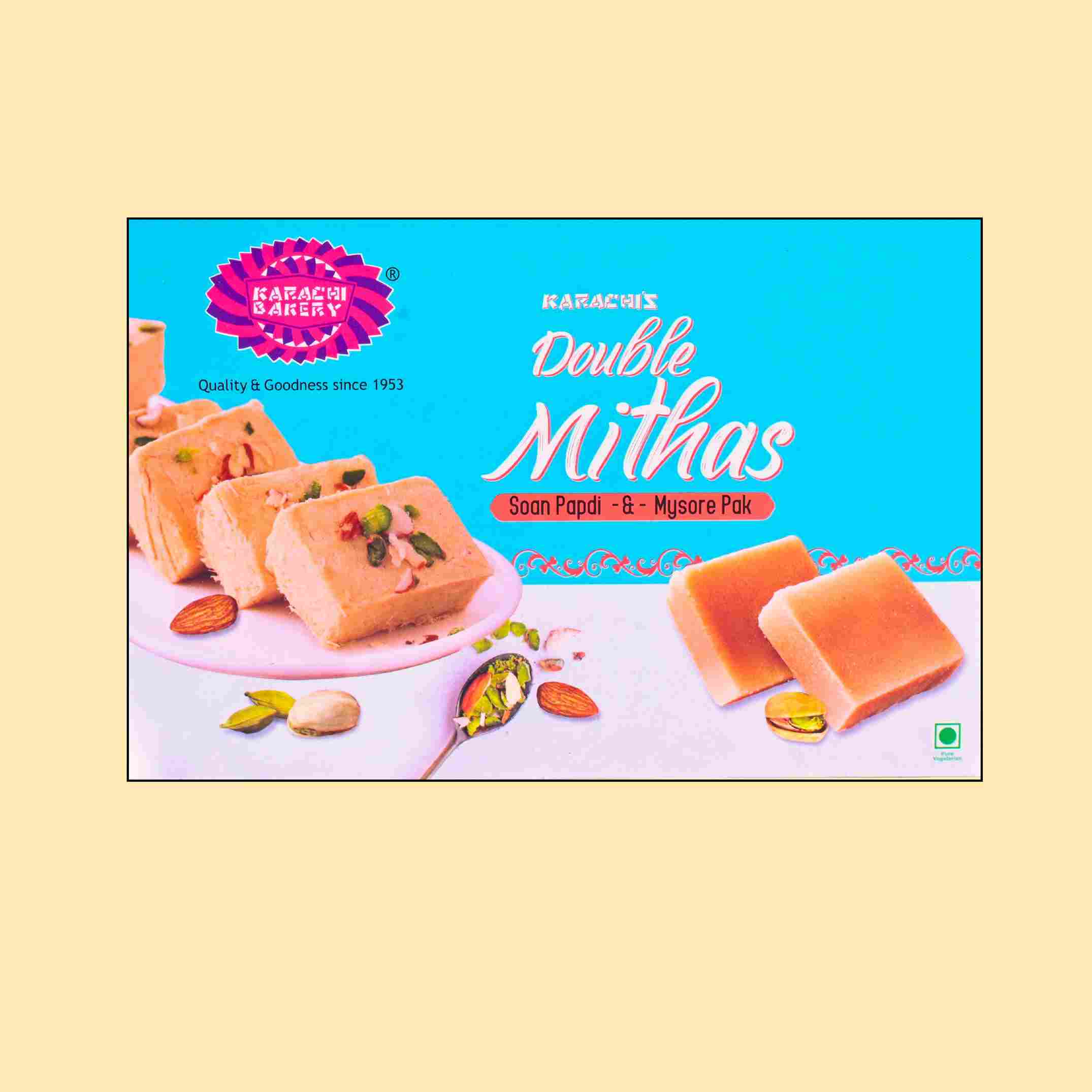 Double mithas ( pack of Soan Papdi & Mysore Pak)