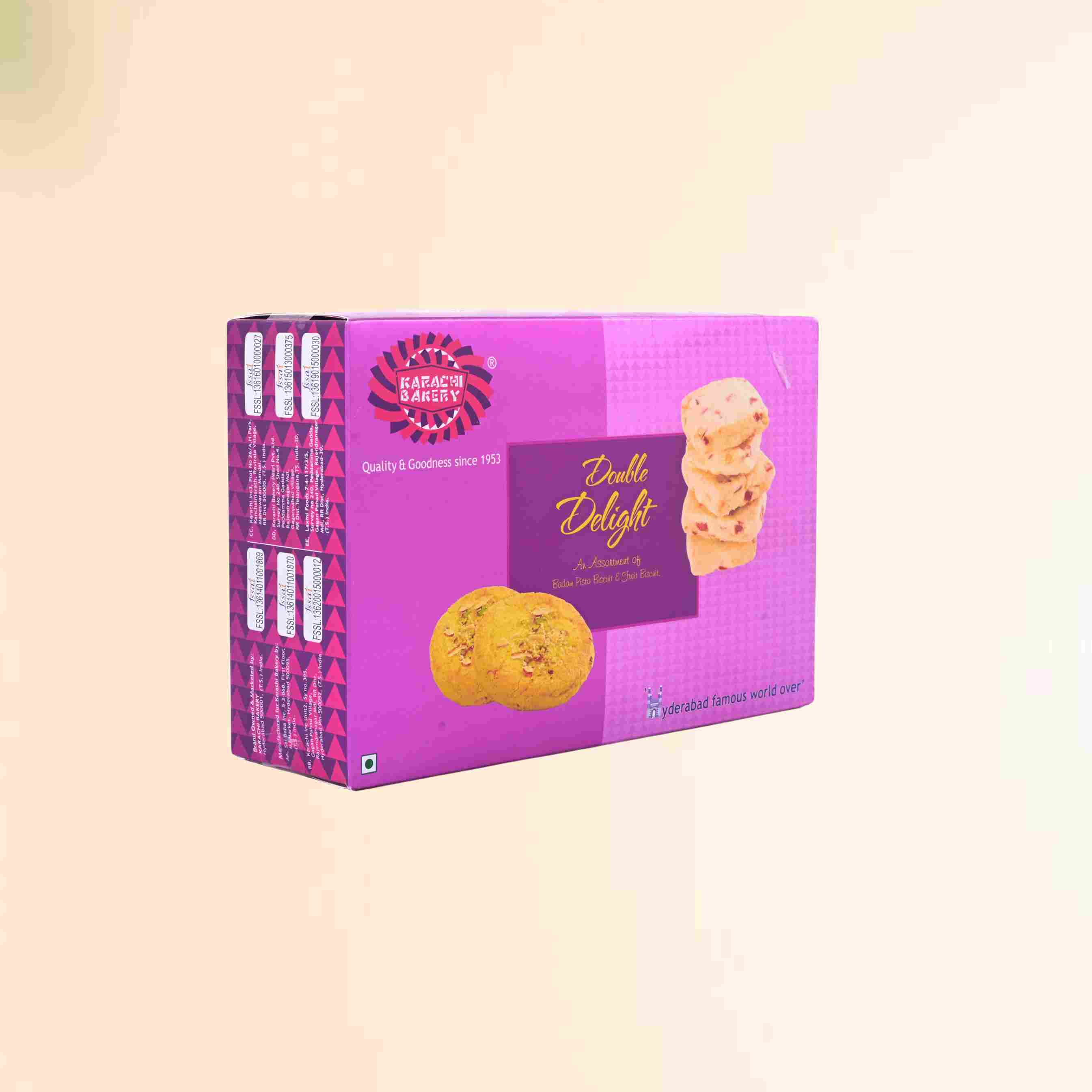 Double Delight - Fruit & Badam Pista 400g Mrp 265( 1Case: 30Boxes) U3