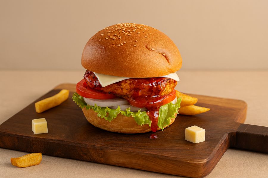 Paneer 65 Burger