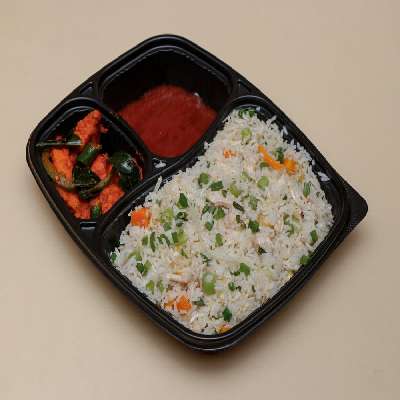 Chicken Fried Rice with Chilly Chicken Boneless (5 pcs)