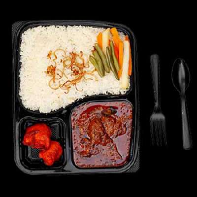 Ghee Rice, Chicken Varaval Boneless & Kebab Boneless