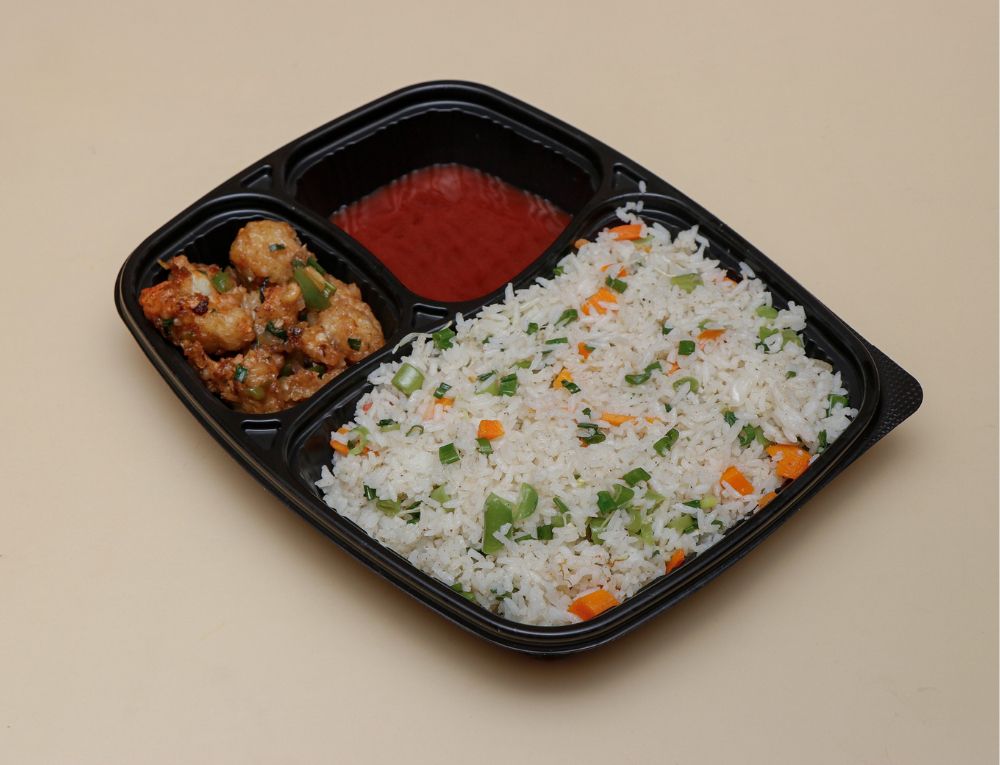 Veg Fried Rice & Gobi Manchurian