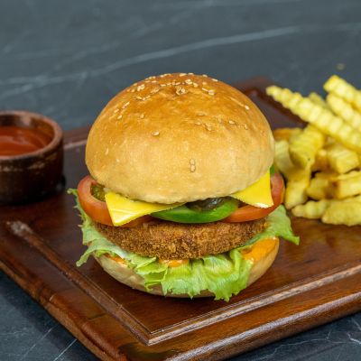 Truffle Mushroom Melt Burger