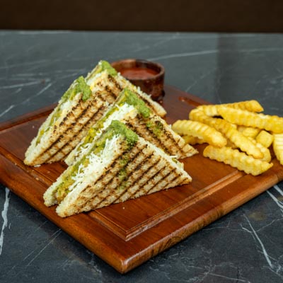 Grilled Bombay Masala Cheese Sandwich