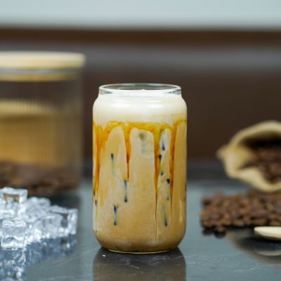 Salted Caramel Iced Latte
