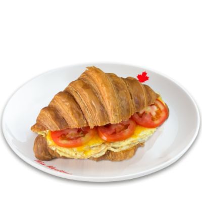 Egg, Cheese & Tomato Croissant Sandwich