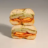 Hashbrown Paneer Tikka Bagel