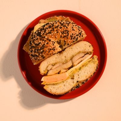 BBQ Chicken Hot Butter Bagel