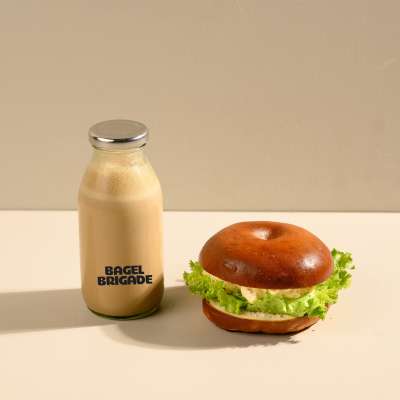 Classic Egg Salad Stack + Classic Cold Coffee